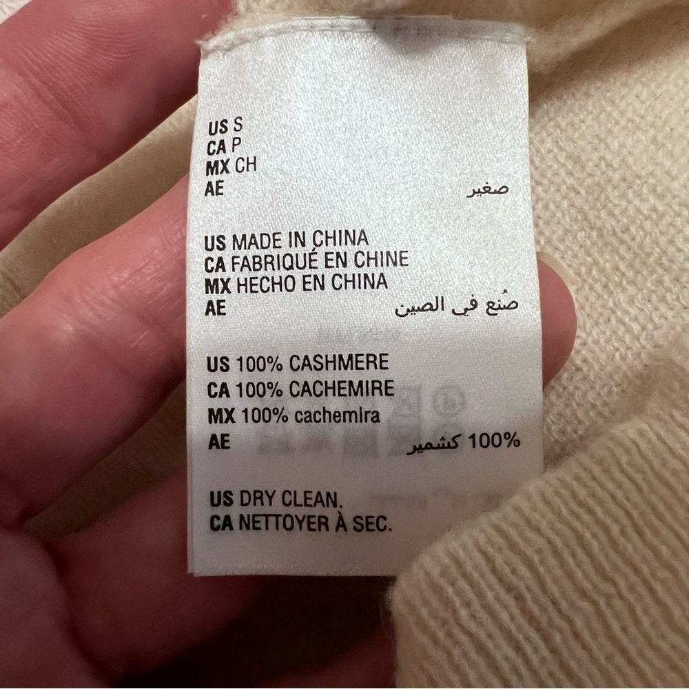 100% Cashmere Charter Club Luxury Ivory Sweater Size Small - Picture 8 of 10